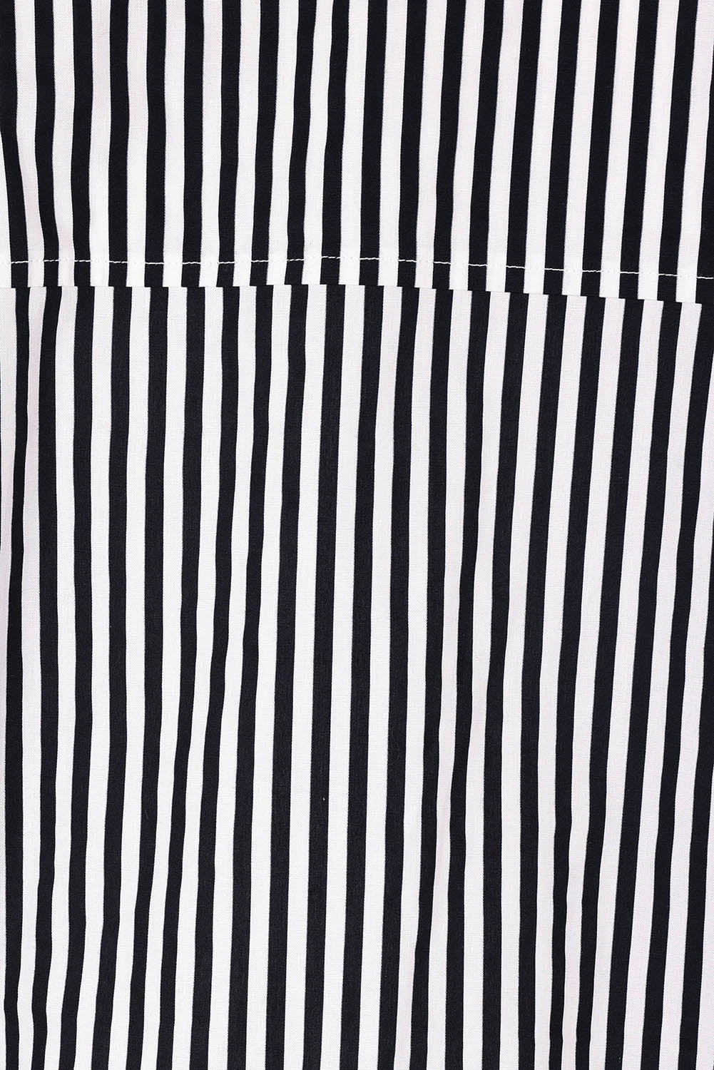 Product shot of the Claire Classic Cotton Shirt in colour Navystripe (Blue), detail