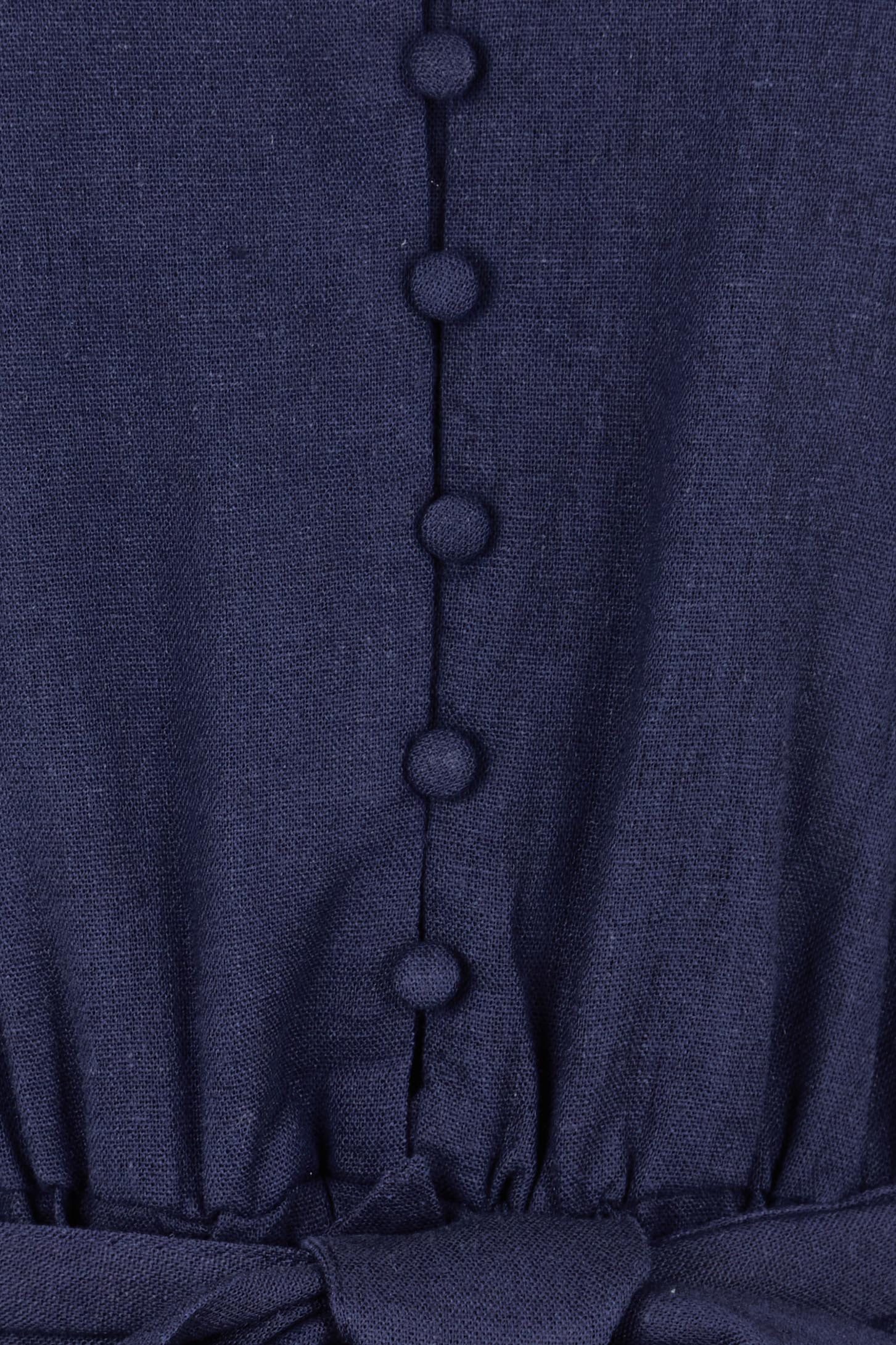 Product shot of the Melissa Dress in colour Darkblue (Blue), detail