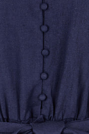 Product shot of the Melissa Dress in colour Darkblue (Blue), detail