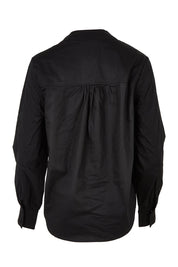 Product shot of the Pinot Cotton Blouse in colour Black (Black), from the back