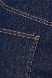 Product shot of the Fleur Bootleg Jean in colour Smokeink (Blue), detail