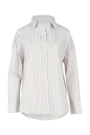 Preloved Artemis Cotton Shirt - Beigelurex