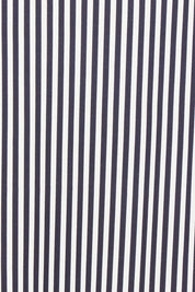 Product shot of the Darla Skirt in colour Navystripe (Blue), from the front