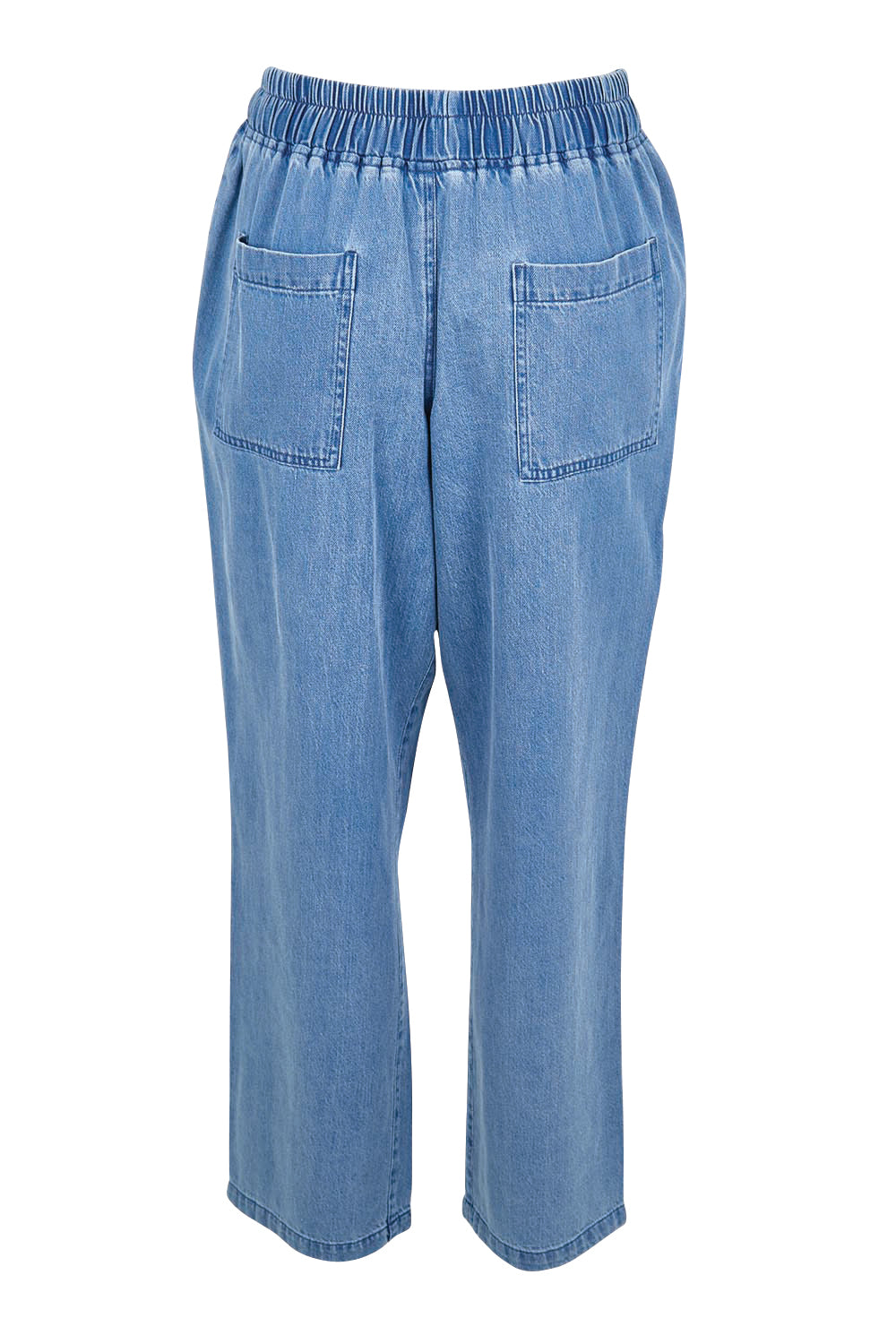 Product shot of the Quinn Cotton Jogger – Bluemed in colour Bluemed, from the back