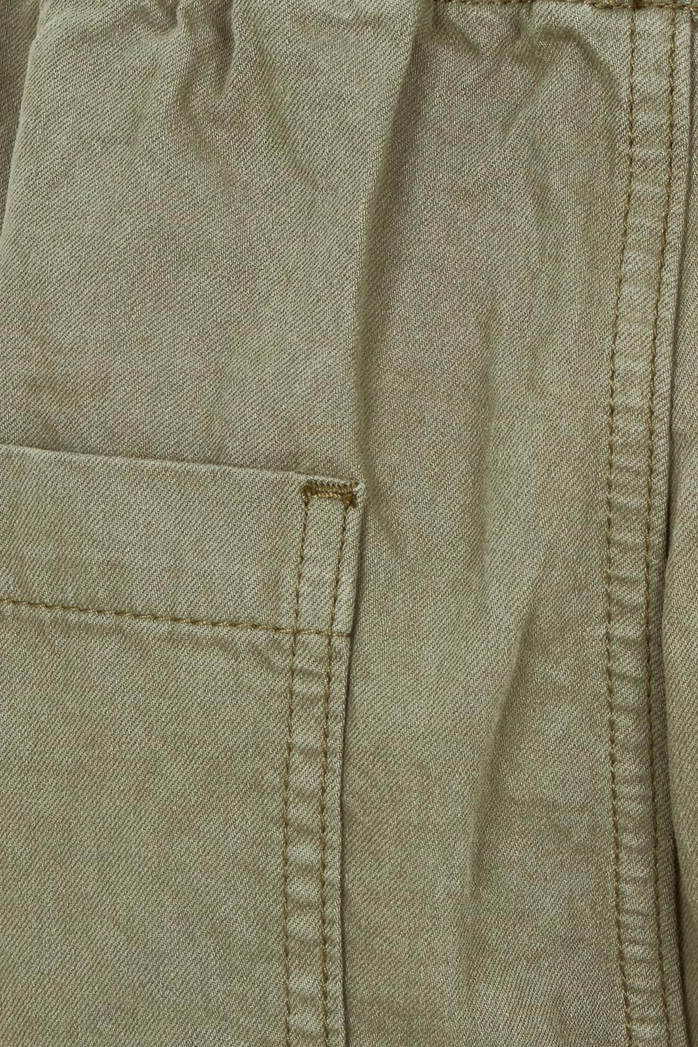 Product shot of the Quinn Cotton Jogger in colour Khaki (Green), detail