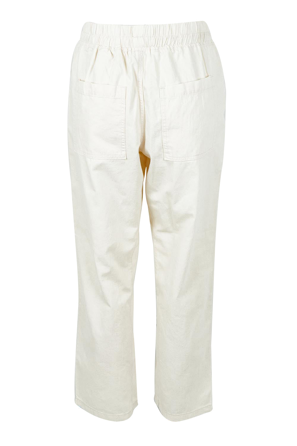 Product shot of the Quinn Cotton Jogger in colour White (White), from the back
