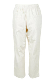 Product shot of the Quinn Cotton Jogger in colour White (White), from the back