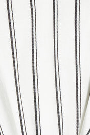 Product shot of the Jenna Dress in colour Blkwhite (White), detail
