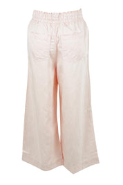 Product shot of the Saffra Relax Leg Jean in colour Pink (Pink), from the back