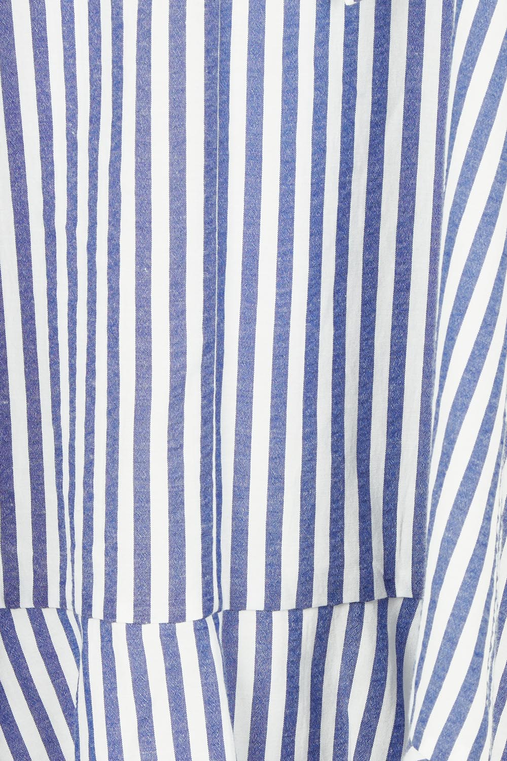 Product shot of the Livvy Cotton Blend Dress in colour Navystripe (Blue), detail