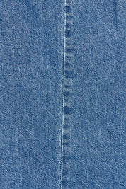 Product shot of the Dara Denim Skirt in colour Blue (Blue), detail