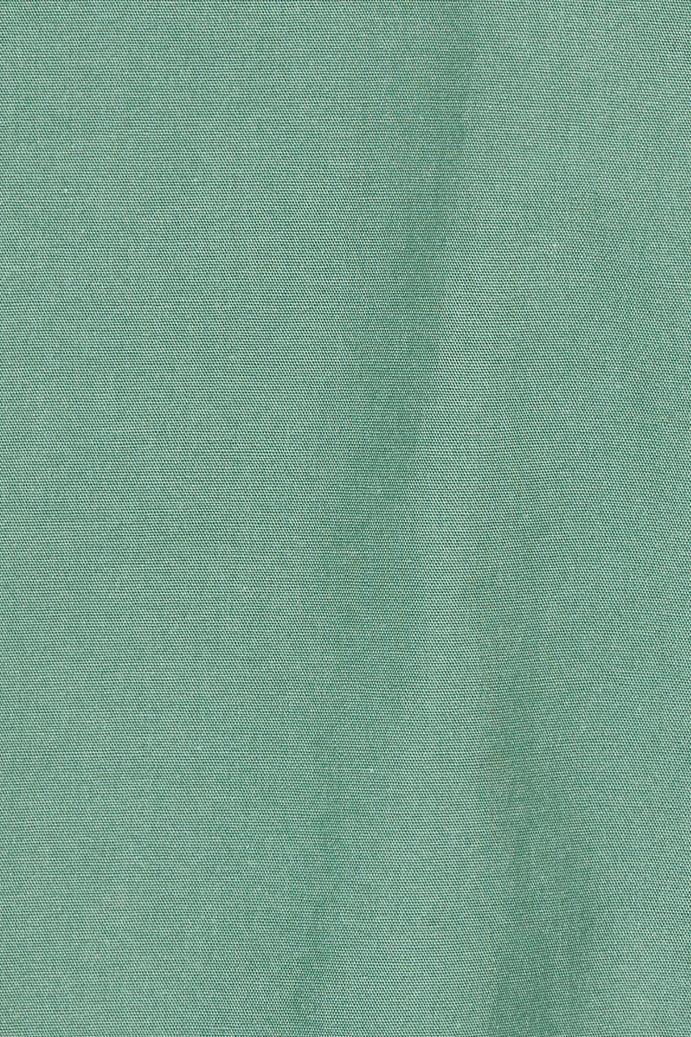 Product shot of the Savannah Cotton Swing Shirt Dress in colour Green (Green), detail