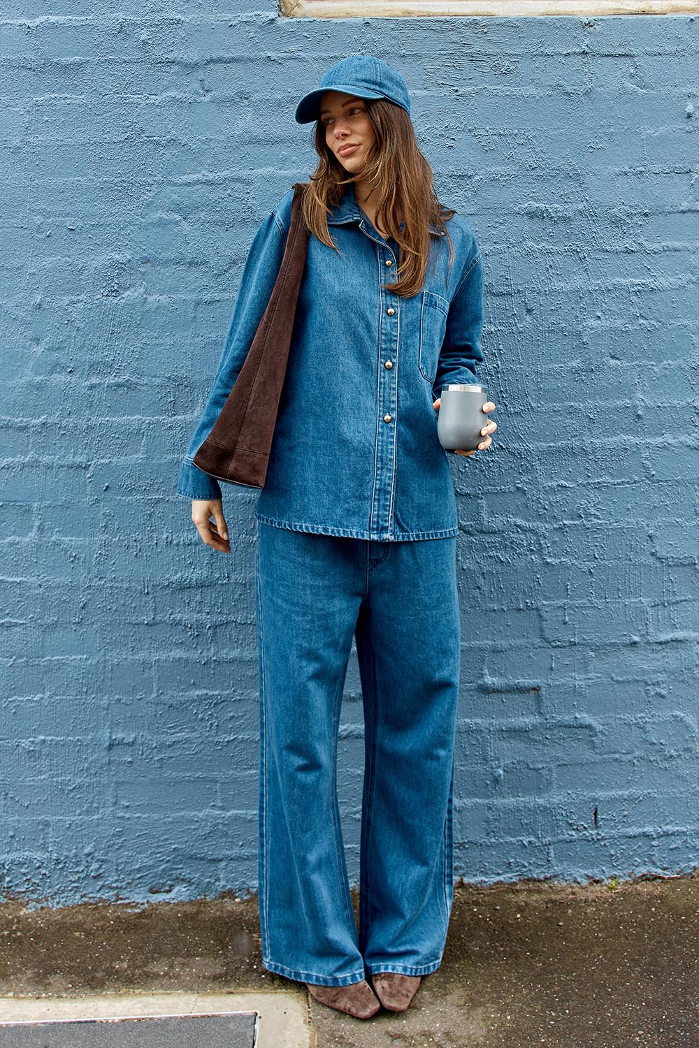 Vespa Cotton Blend Denim Jogger – Midblue