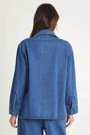 Vespa Denim Shirt – Midblue