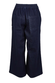 Product shot of the Quinn Stretch Jogger in colour Bluewash (Blue), from the back