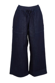 Product shot of the Quinn Stretch Jogger in colour Bluewash (Blue), from the front