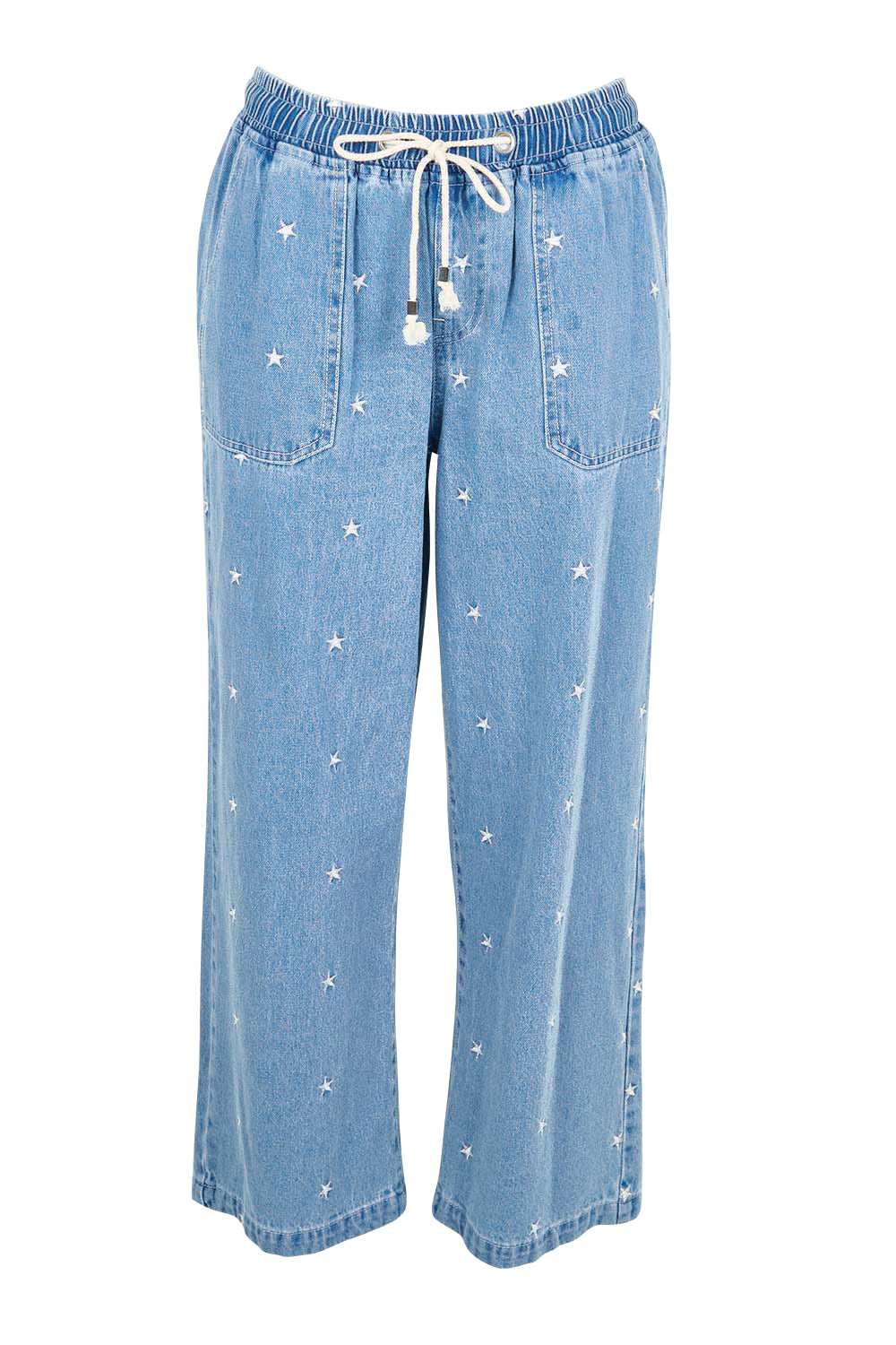 Product shot of the Star Denim Jogger – Denimstar in colour Denimstar, from the front