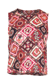 Product shot of the Coco Shell Tank – Coco in colour Coco, from the front