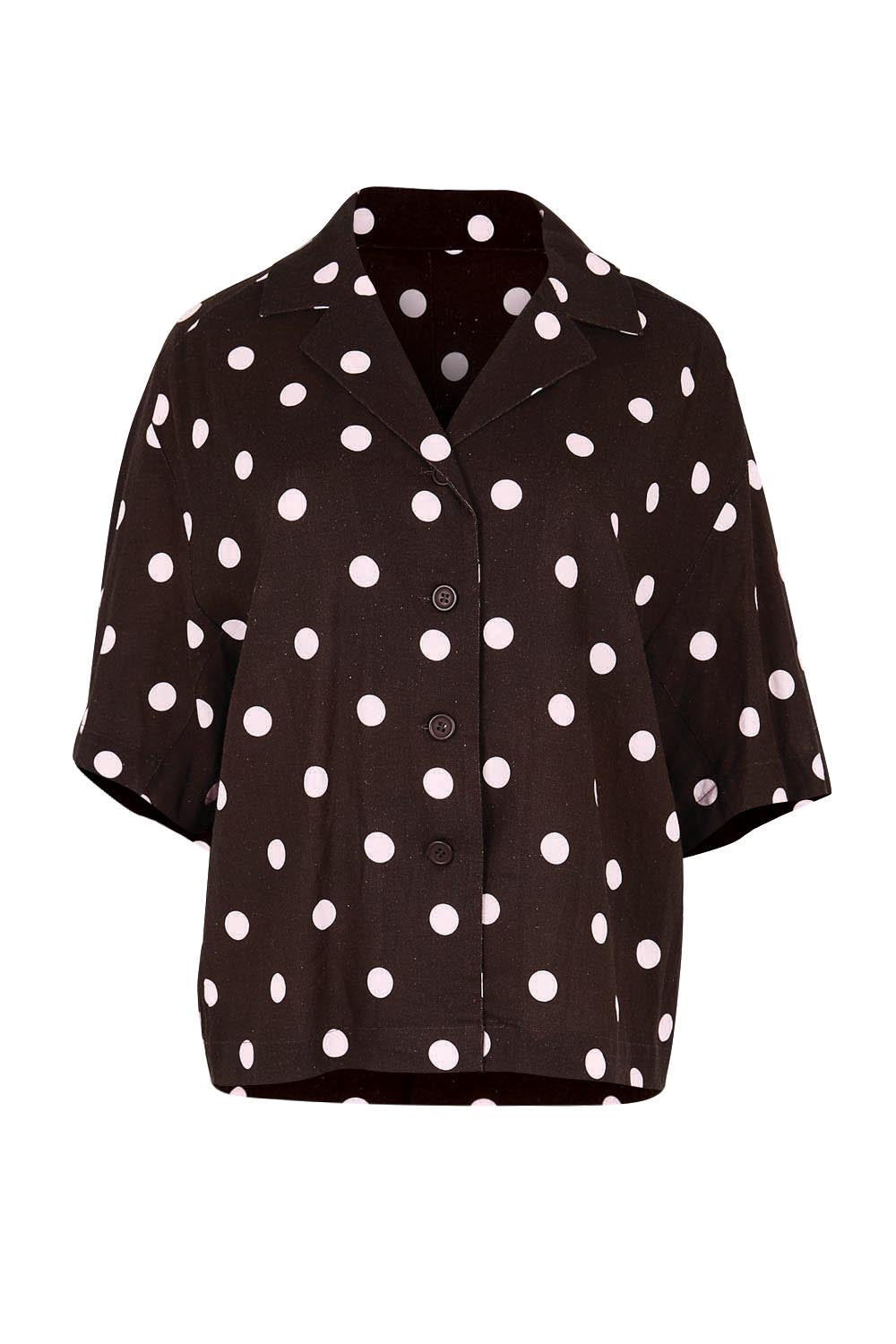 Product shot of the Sable Shirt – Pinkchoc in colour Pinkchoc, from the front