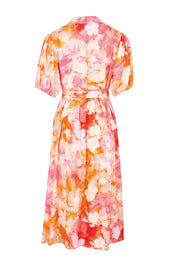 Product shot of the Nia Dress – Floral in colour Floral, from the back
