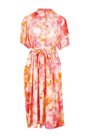 Product shot of the Nia Dress – Floral in colour Floral, from the front