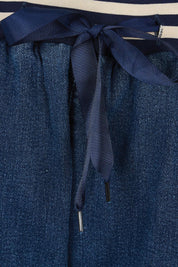 Product shot of the Dakota Denim Pant in colour Bayblue (Blue), detail