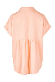 Product shot of the Robin Shirt in colour Granita (Pink), from the back