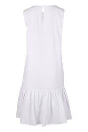 Product shot of the Shiloh Dress in colour White (White), from the back