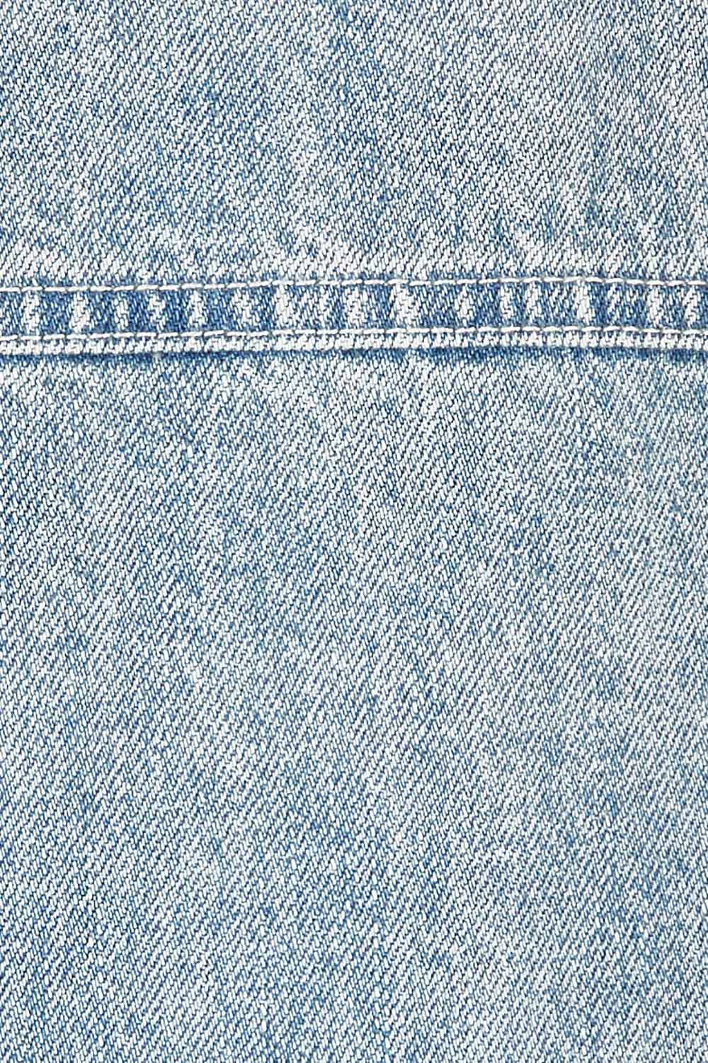 Product shot of the Hudson Denim Jacket in colour Vintage (Blue), detail