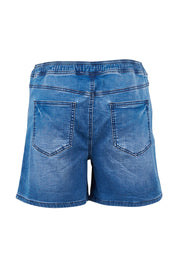 Preloved Debbie Denim Jogger Shorts - Denimblue