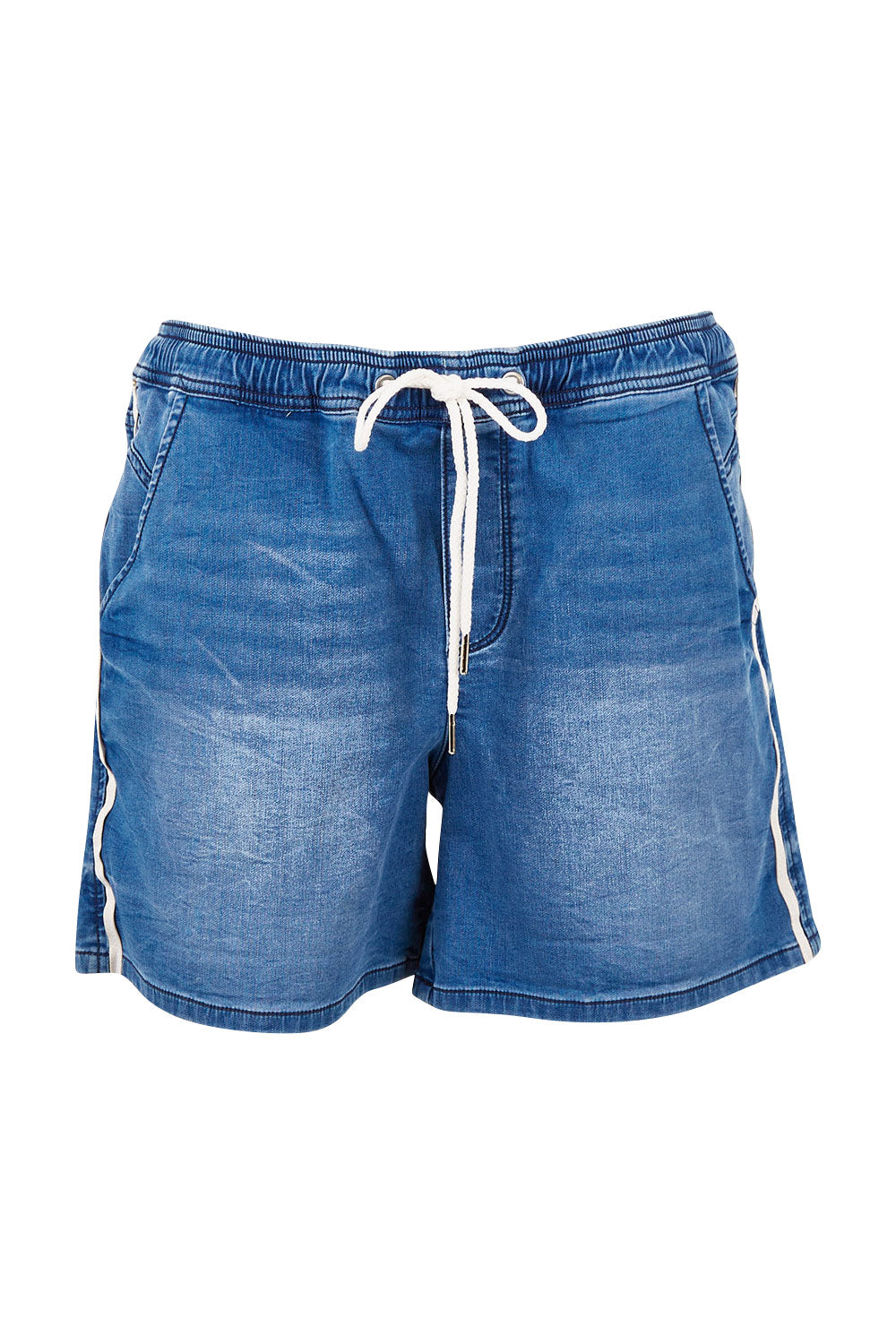 Preloved Debbie Denim Jogger Shorts - Denimblue