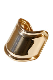 Product shot of the High Shine Cuff in colour Goldplated (Metallics), from the front