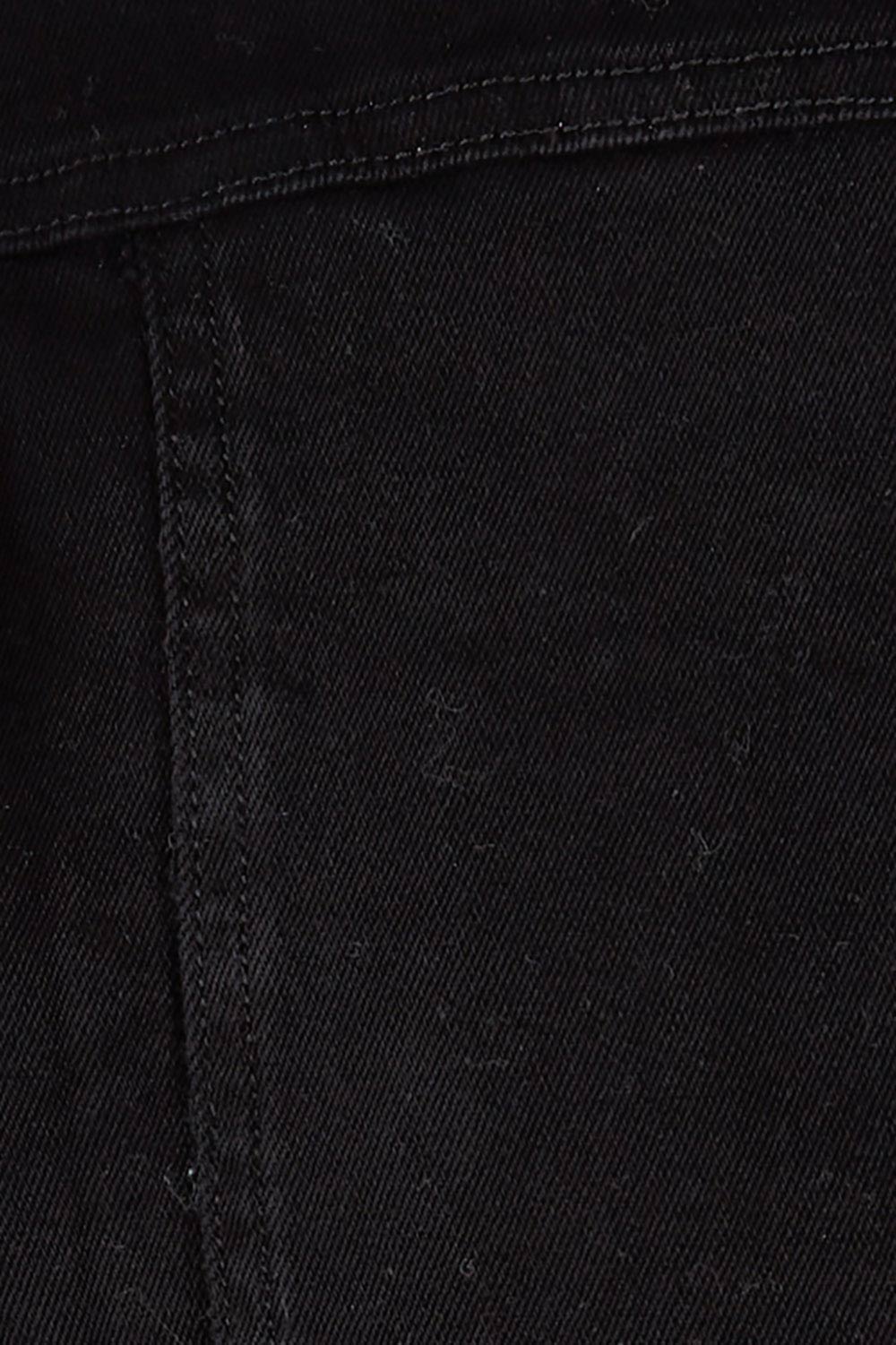 Product shot of The Denim Jacket in colour Black (Black), detail