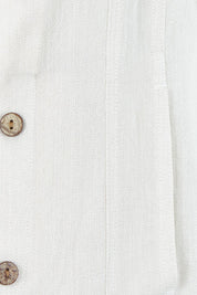 Product shot of The Must Have Linen Look Jacket in colour Sand, detail