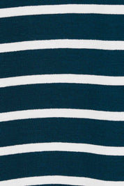 Product shot of The Summer Stripe Dress in colour Inkpetrol (Blue), detail