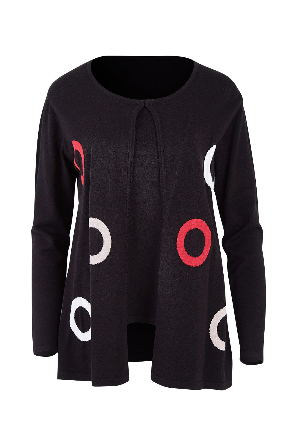 Product shot of The 2 For Spot Jumper in colour Spot (Black), from the front