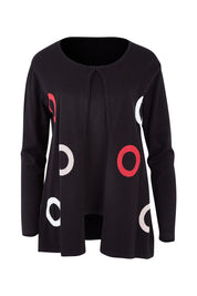 Product shot of The 2 For Spot Jumper in colour Spot (Black), from the front