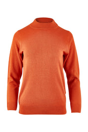 Product shot of The Essential Soft Jumper in colour Ginger, from the front
