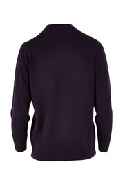 Product shot of The Essential Soft Jumper in colour Navy (Blue), from the back