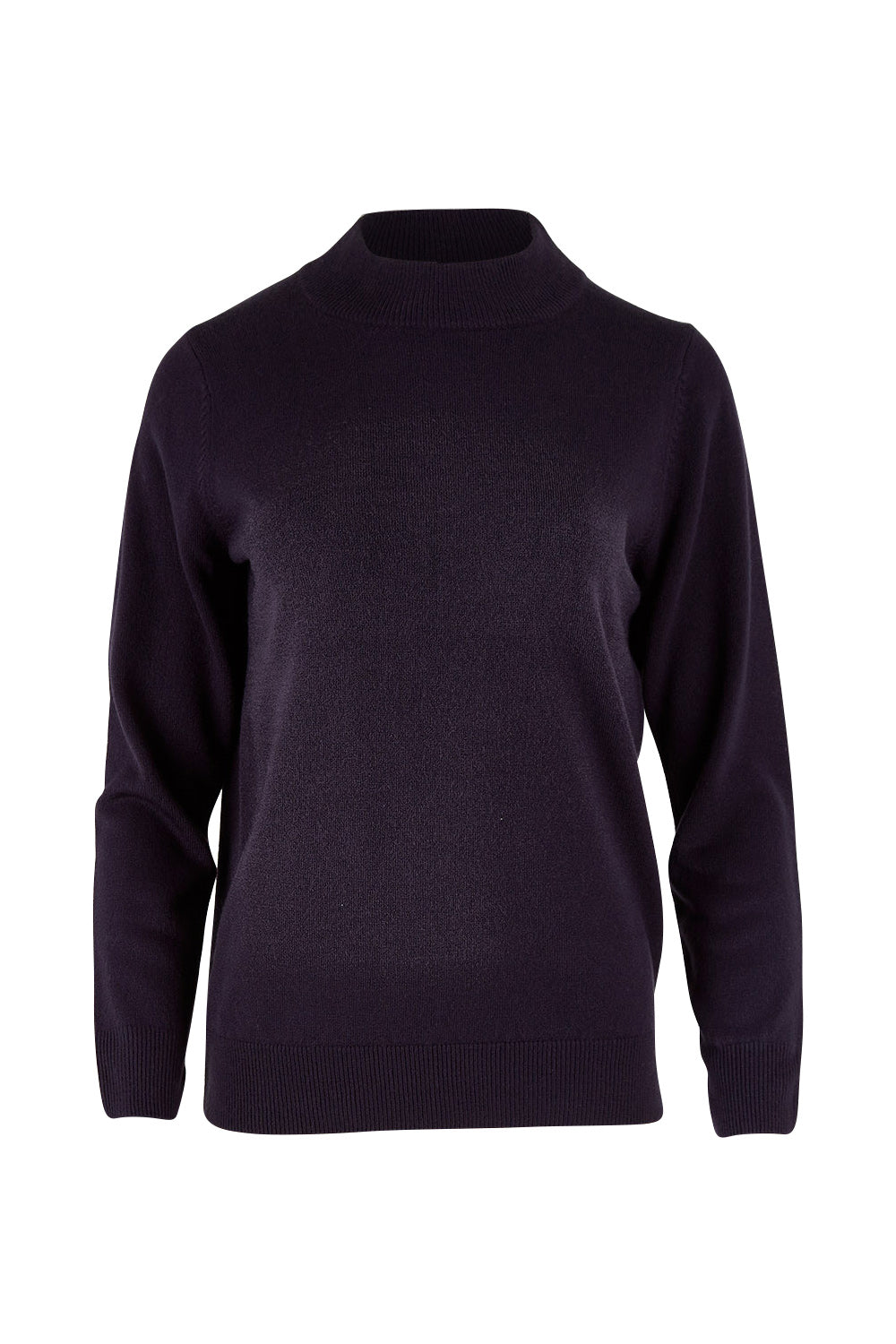 Product shot of The Essential Soft Jumper in colour Navy (Blue), from the front