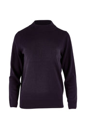 Product shot of The Essential Soft Jumper in colour Navy (Blue), from the front