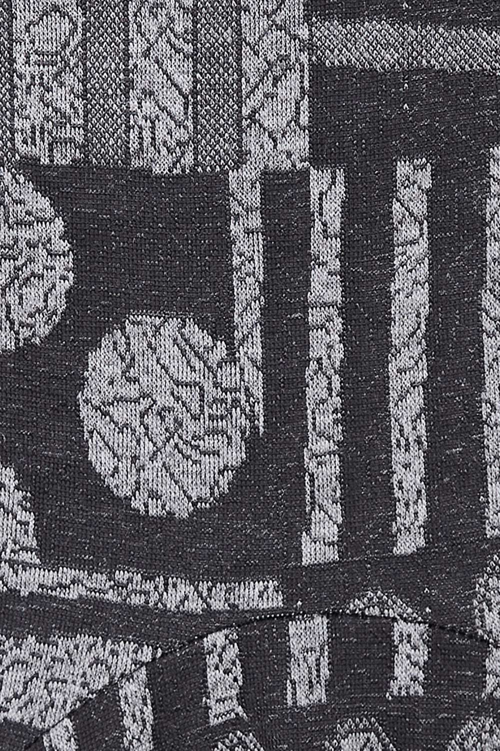 Product shot of The Jacquard Bounce Dress in colour Charcoal (Grey), detail