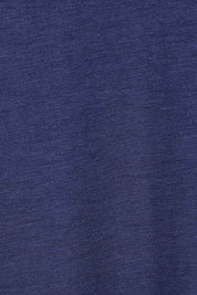 Product shot of The 3/4 Sleeve Mid Length Tee Dress in colour Navy (Blue), detail