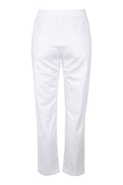 Product shot of The 7/8 Pull On Pant in colour White (White), from the back