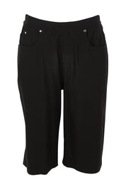 Product shot of The Cargo Short in colour Black (Black), from the front