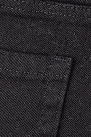 Product shot of The Keepers Highwaisted Straight Jean in colour Black (Black), detail
