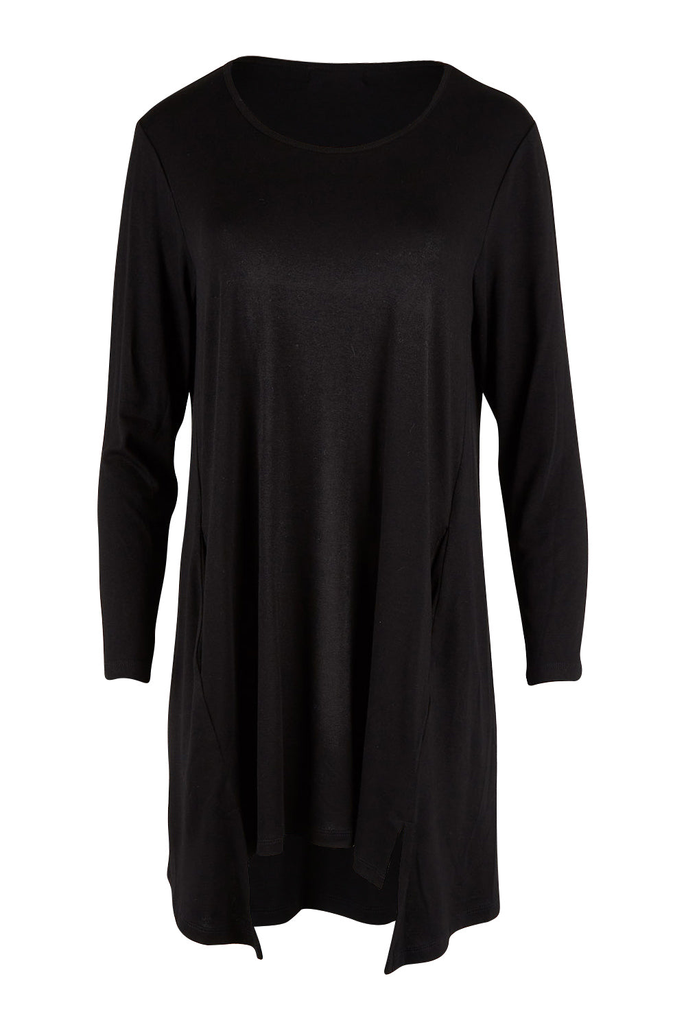 Preloved The Crew Neck High Low Tunic - Black