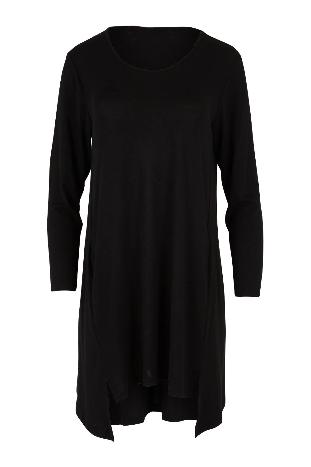 Preloved The Crew Neck High Low Tunic - Black
