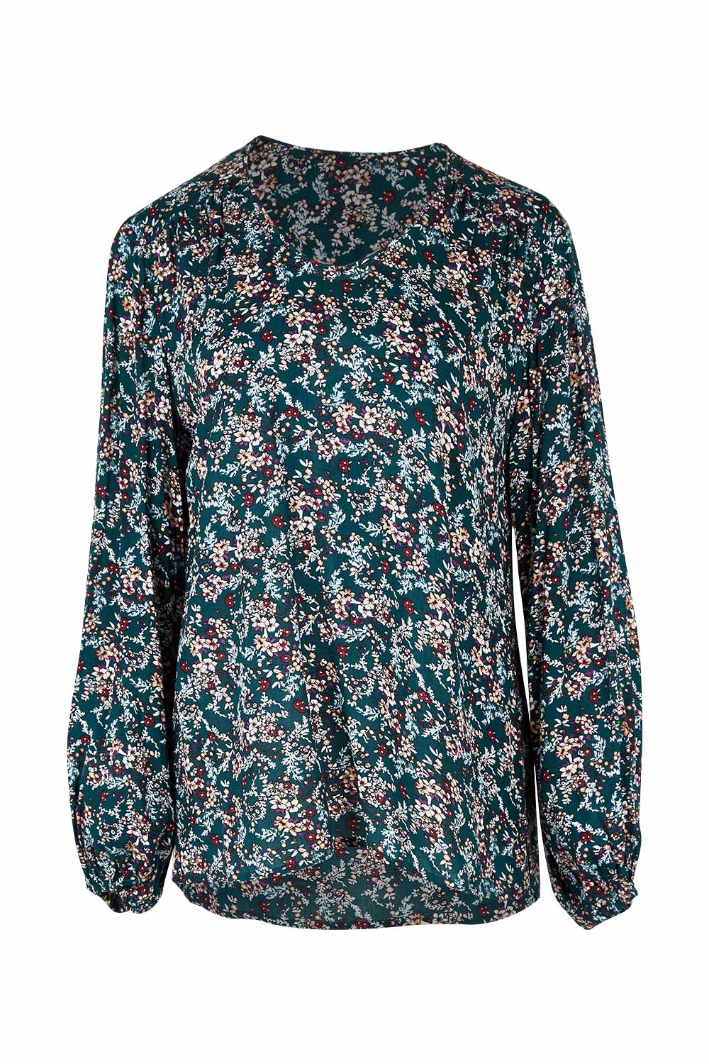Preloved The V Neck Rayon Top - Fernfloral