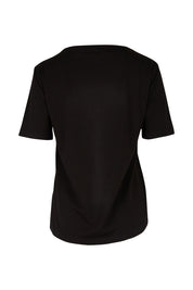 Product shot of The Keepers Tee in colour Black (Black), from the back